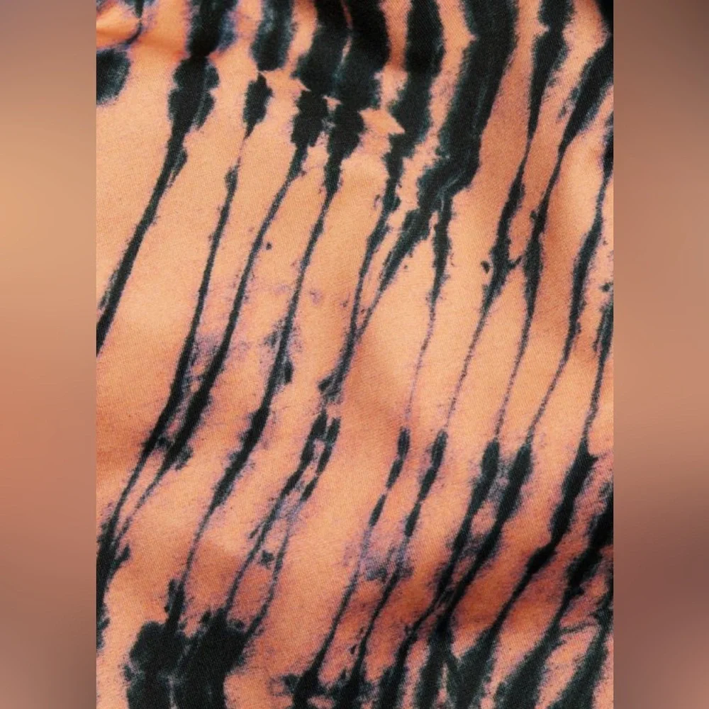 Ulla Johnson Keiran Maillot one-piece swimsuit tie dye tiger print, cutout Large - Picture 3 of 7